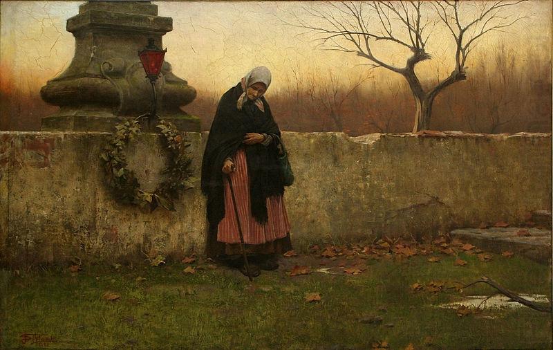 Jakub Schikaneder All Souls' Day china oil painting image